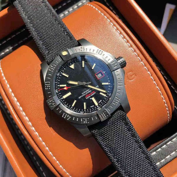 

centennial avenger blackbird reconnaissance aircraft yellow wolf series carbon fiber watch fully automatic men's mechanical breitlins, Slivery;brown