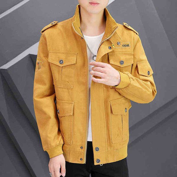 

2022 spring casual jacket men breathable coat outwear male solid color comfortable cool clothing size 4xl y220803, Black;brown