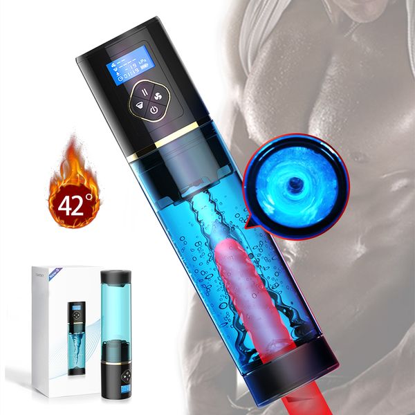 Sexy Spielzeug Für Männer Penis Extender Wasserbad Elektrische Pumpe Vakuum Erweiterung Enhancer Verzögerung Training Mit Spa Saugen