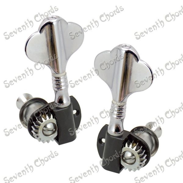 

a set of 4 pcs chrome bass tuning pegs machine heads tuners for bass guitar