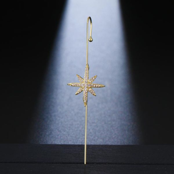 

stud emmaya arrival simple style earring with fascinating star shape fashion jewelry for female elegant ornament banquet gift, Golden;silver