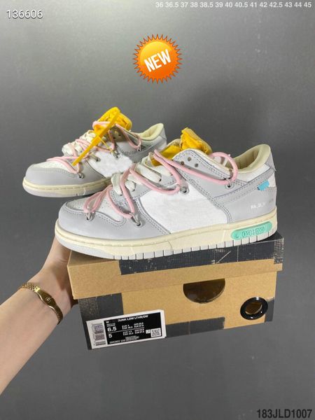 

2022 fashion low x ow womans casual shoes the 50 lot 09 sb mens women off sail white black skate shoe platform designer sports running