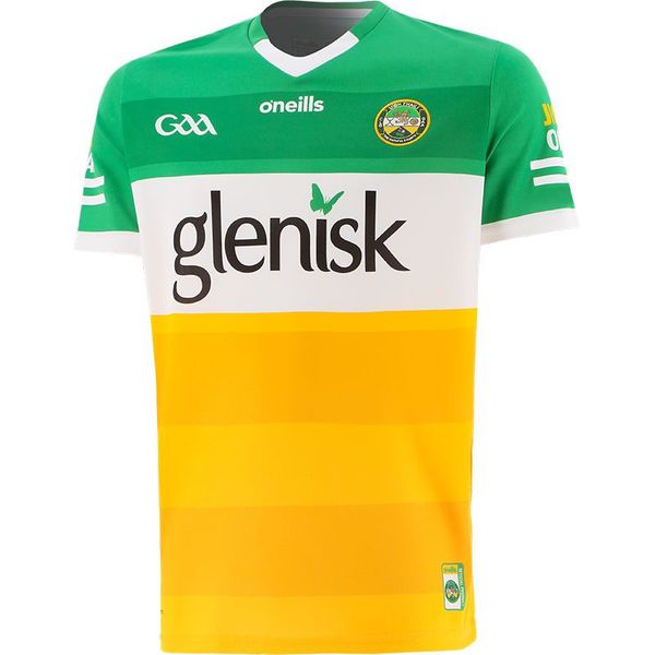 

2022 offaly gaa home jersey 2022/23 ireland offaly training rugby jersey size s--5xl, Black