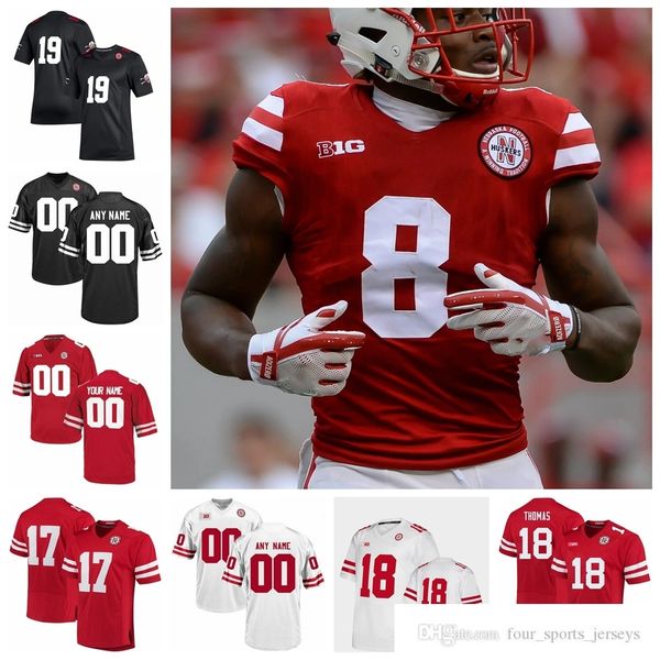 

ncaa nebraska cornhuskers college football jerseys mens kenny bell jersey ndamukong suh vincent valentine andrew bunch jerseys custom stitch, Black