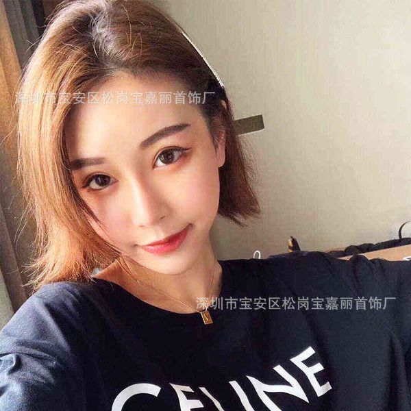 

cs letter designer necklace high sense clavicle womens net red style, Silver