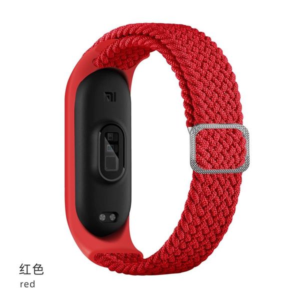 Nova pulseira elástica de nylon para Xiaomi MI Band 6 5 Strap Sport Respirável Substituição Pulseira 4 3 Smart Watch Bands Cintas