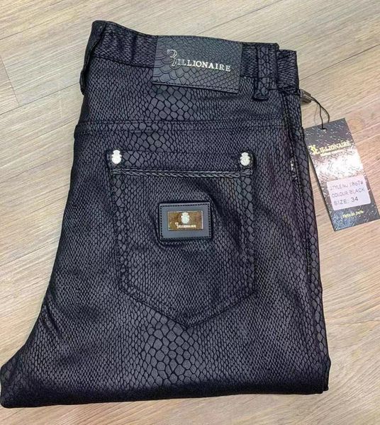 Jeans masculinos Cotton Men 2022 Flexibilidade da moda comercial Britânica Elasticidade casual de alta qualidade Grande tamanho 32-42