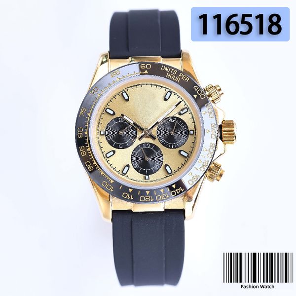 

20 style factory mens watches rubber stainless steel champagne montreux luxury luminous men's watch sapphire waterproof chronograph mov, Slivery;brown