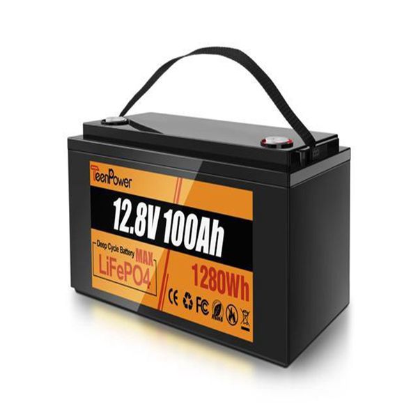

abeden lifepo4 battery 12v 100ah lithium battery - built-in 100a bms perfect for replacing most of backup power
