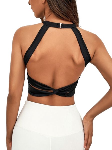 

light support cut out mesh insert crop sports bra t4lw#, Gray