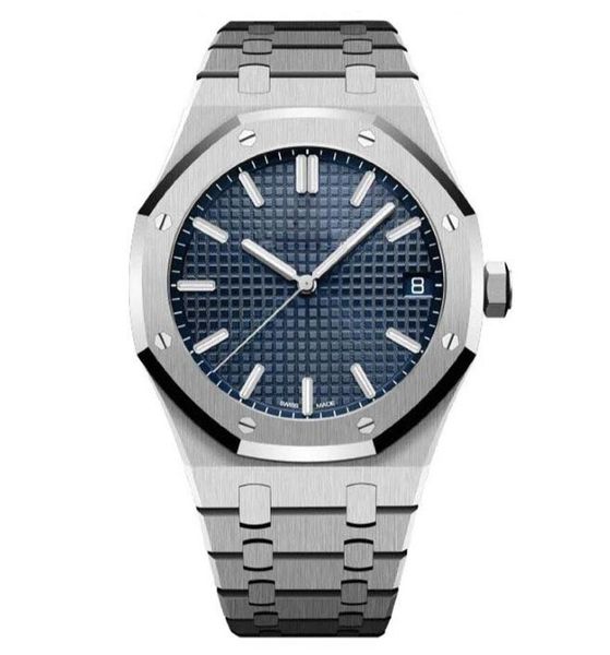 

ap men's watch 41mm sports business automatic mechanical luminous watches transparent cover full stainless steel strap waterproof wrist