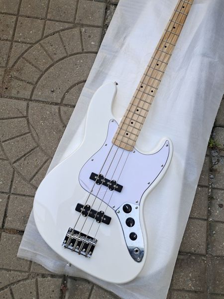 

delivery 4 string jazz electric bass guitar white customizable