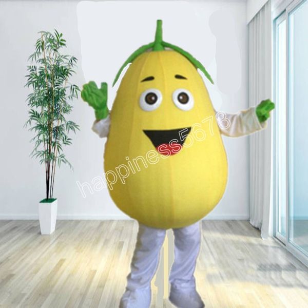 

halloween fruit pear mascot costumes cartoon character outfit suit halloween adults size birthday party outdoor festival dress, Red;yellow