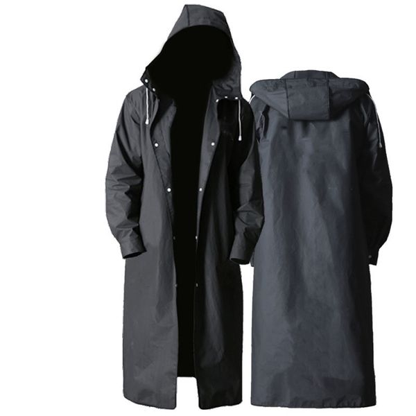 Homens de capa de chuva homens homens impermeáveis ​​adultos coat poncho nova moda preta para menino menina viagens pesca escalada ciclismo 201015