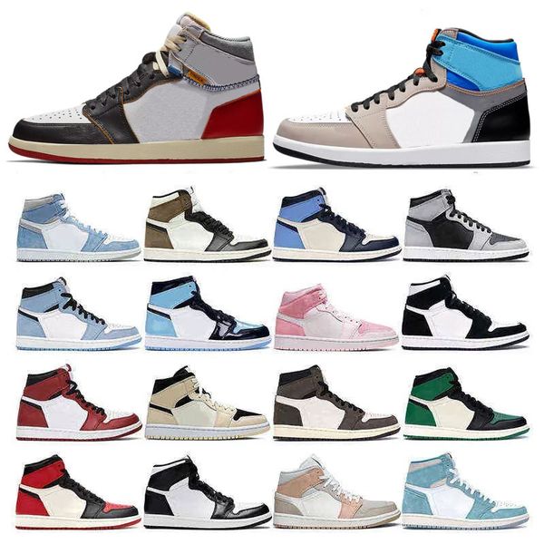 

2022 men's 1 1s boots basketball shoes heritage royal breeding patent black grain grey university blue atmosphere red mocha 85 georgeto