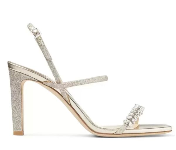 

summer fashion brands emsy sandals elegant women crossover straps high heels lady strappy glitter leather pumps party wedding sneakers shoes, Black
