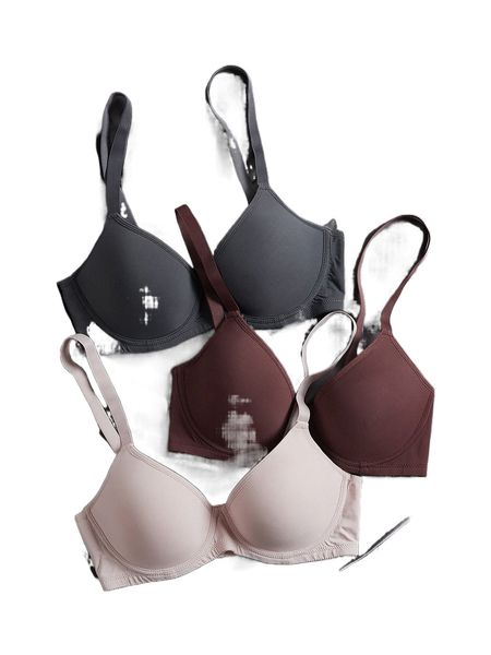 

3pack super push up microfiber soft cup bra set q4qm#, Black;red