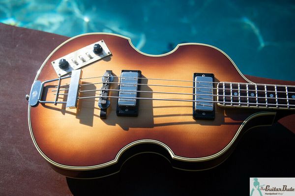 

greco vb800 - violin bass guitar - tobacco burst - hofner copy