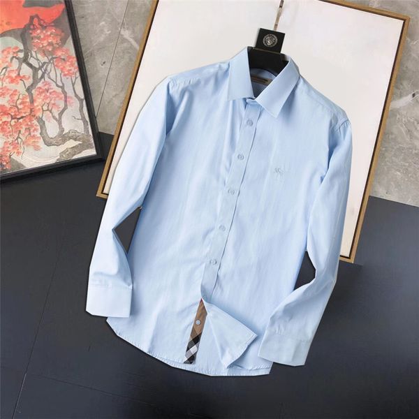 

2022 designers mens dress shirts business fashion casual shirt brands men shirts spring slim fit shir t s chemises de marque pour hommes, White;black