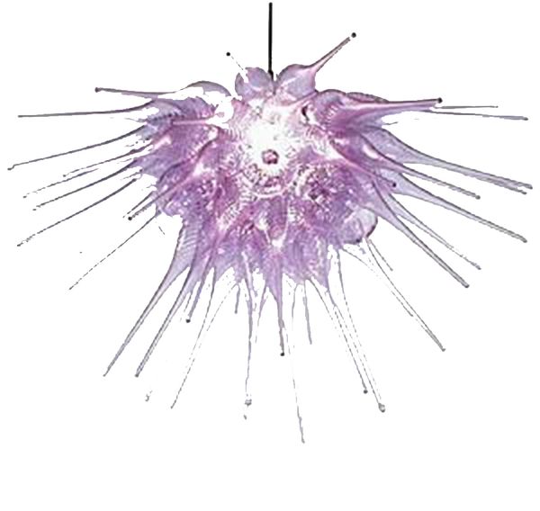 

dining room led chandelier light purple glass lighting art lamp
