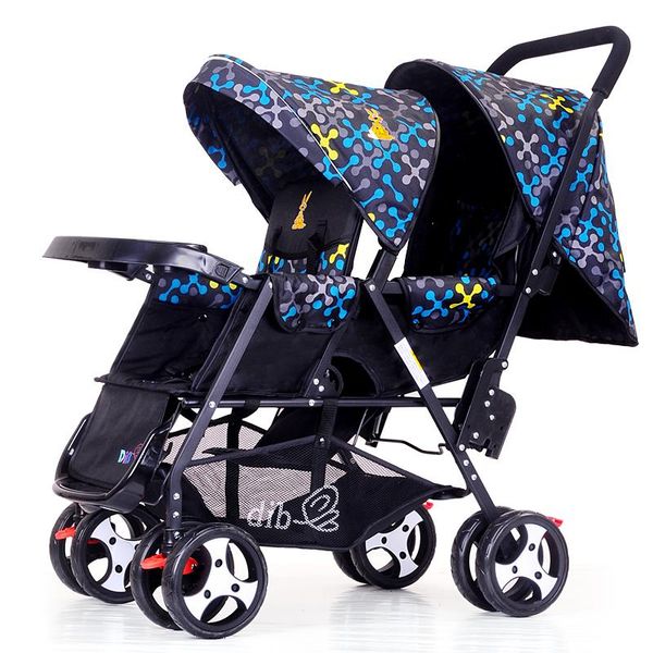

strollers# baby transport folding bicycle rear seat ba'b'y twin stroller back and forth sit light can double size