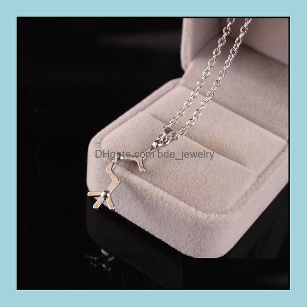

pendant necklaces dopamine molecar science student necklace drop delivery 2021 jewelry pendants bdejewelry dhhqc, Silver