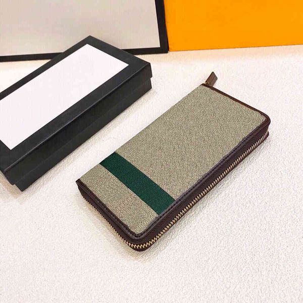 

luxury wallets purses men designer wallet coin purse mens long clip fashion all-match classic retro zipper card holder black cardholder 1220, Red;black