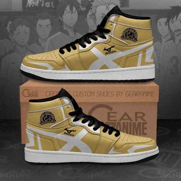 

johzenji high shoes haikyuu custom anime, Black