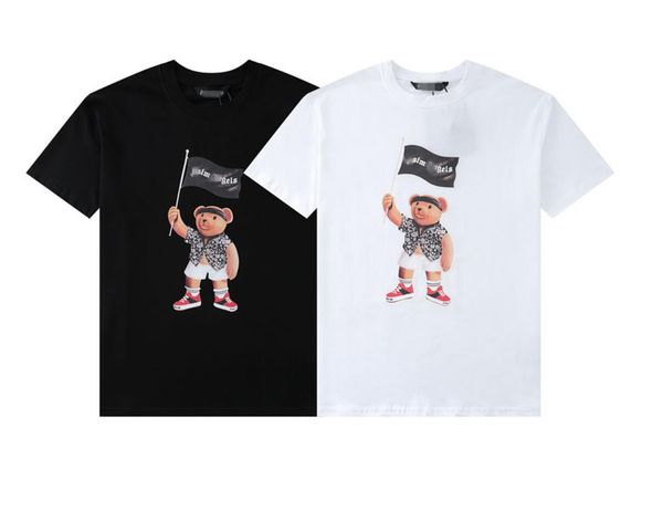 

bear flag print t-shirts for men apes summer t shirt new fashion plus size ape male t-shirt casual tee man clothing versatile and simple fo, White;black