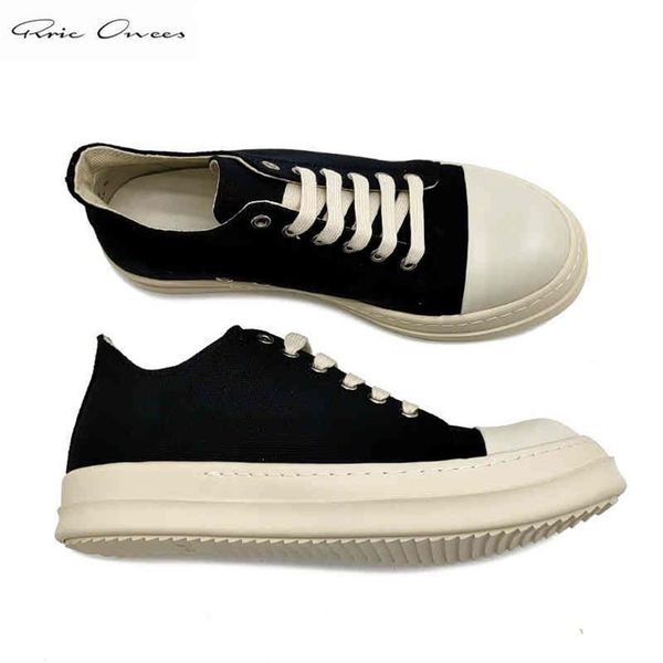 

high street rick ro low canvas board shoes owens sneakers men mens casual men's2536, Black