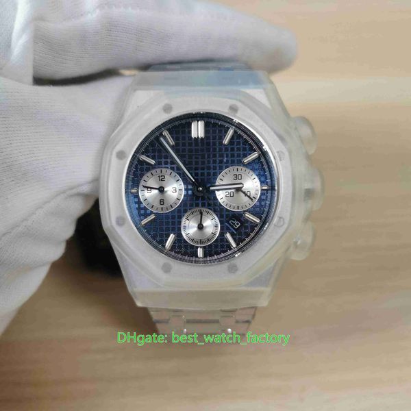 

selling watches 41mm chronograph satch 26331 blue sapphire glass eta 7750 movement mechanical automatic mens watch men's wristwatches, Slivery;brown