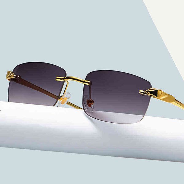 

fashion rimless glasses women men luxury brand designer popular travel metal small uv400 sun eyewear female glasses, White;black