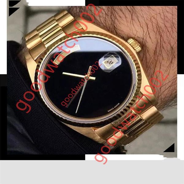 

2019 watch men daydate automatic 18k gold sapphire glass stainless automatic mens watches sports male wristwatches262e, Slivery;brown