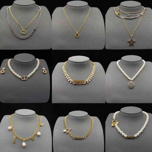 

factory outlet pearl bee letter pig nose necklace female heart-shaped star classic neck chain zrh7, Silver