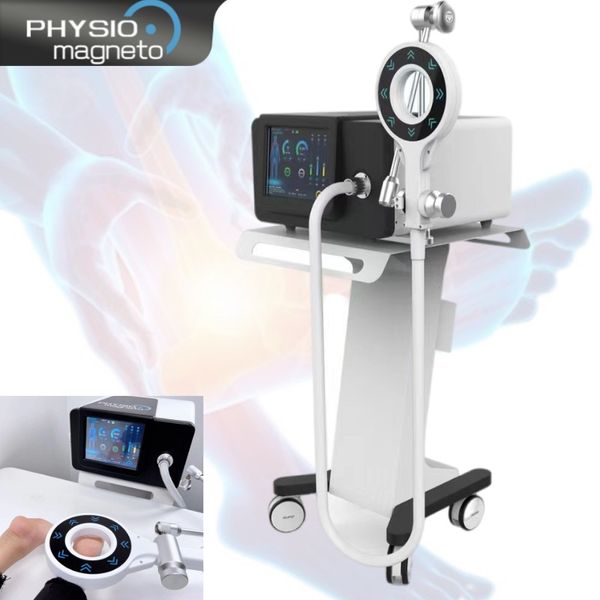 

portable magnetic therapy massager physio magneto transduction equipment for plantar fascitiis low back pian
