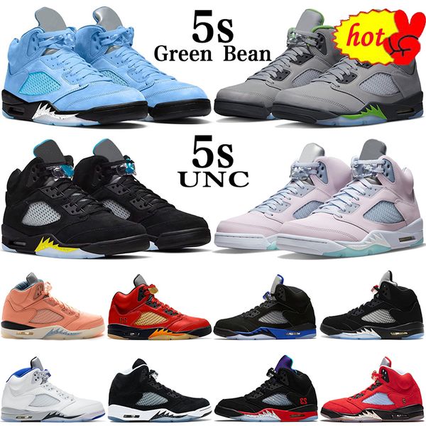 

jumpman 5s mens basketball shoes 5 green bean racer blue unc oreo black metallic aqua mars for her men women outdoor sports trainers