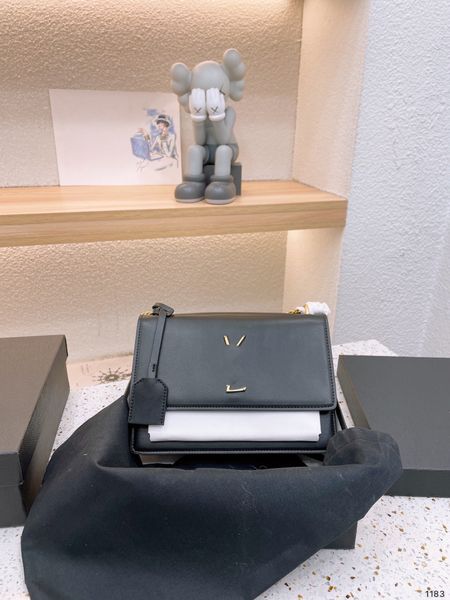 

designers shoulder bag luxury tote purse handbag message bags cluth brand classic genuine leather ol crossbody gift box size 26cm gold chain