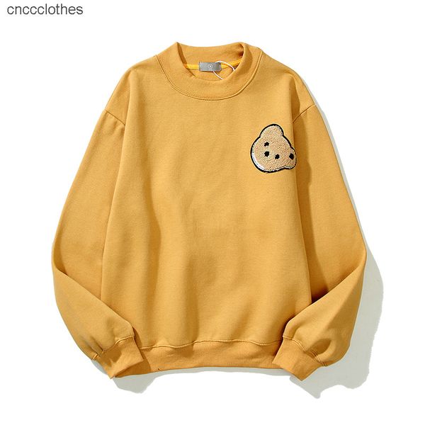 

palm embroidery mens hoodie towel broken bear sweatshirt teddy bears terry explosion sweater style men women angels streetwear rou, Black