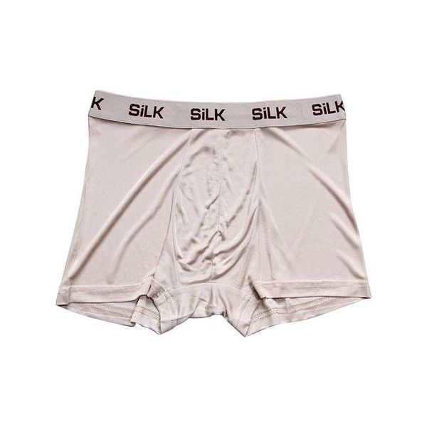 Mutande di lusso in seta di gelso da uomo vera biancheria intima sportiva boxer slip comodi pantaloncini traspiranti larghi per mutandine da uomo