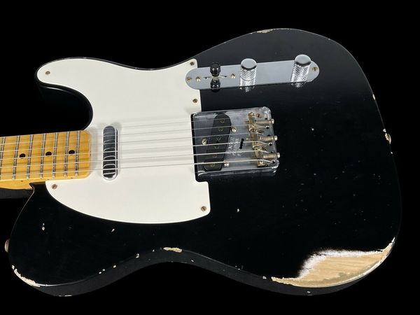 

1951 custom shop 51 tele relic limited edition ~ black electric guitar