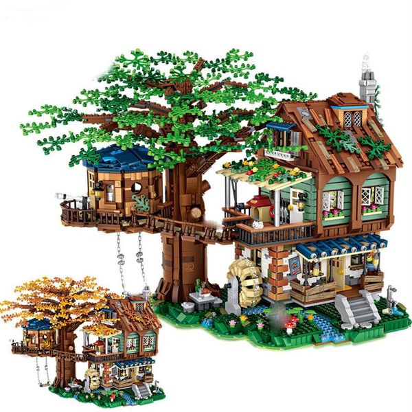 

loz 1033 new product tree house 4761pcs mini building block assembly scene model toys for children birthday gift249j