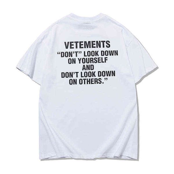 

vetements summer designer events chest letters 3m color reflective print short sleeve men's and women's couple t-shirt tee, White;black