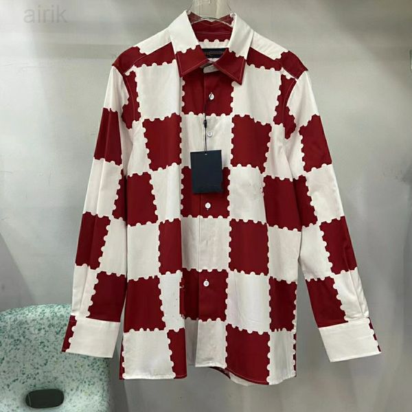 

2023 spring new great mens new designer luxury shirts great mens designer long sleeve shirts us size l/xl/2xl, White;black