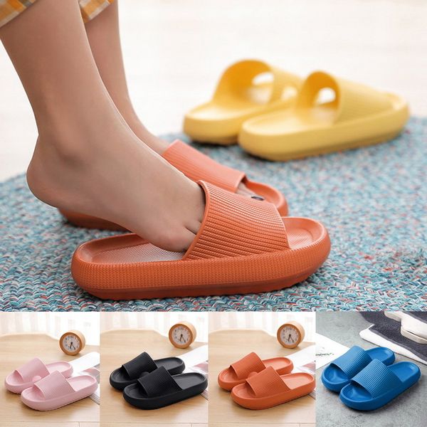 

comemore women platform home slippers soft beach slide sandals men indoor bathroom womens summer shoes trend 220707, Black