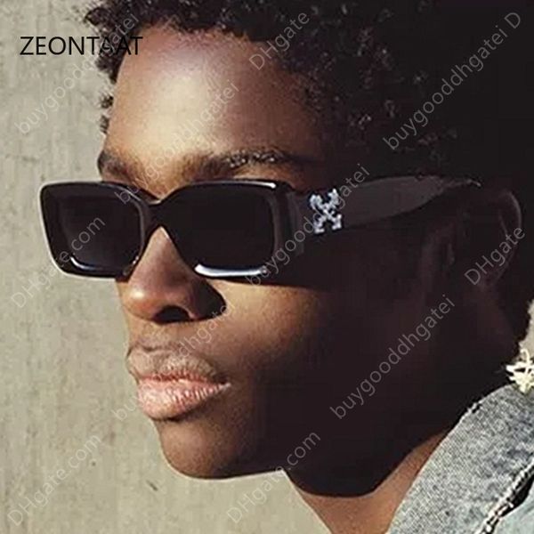 

square mens small rectangle brand shades sunglasses female black eyewear oculos gafas de sol uv400, White;black