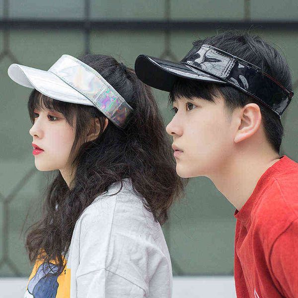 

2022 summer sunscreennew same outdoor large brim sun empty hat pull plate sunshade hat i19t, Blue;gray