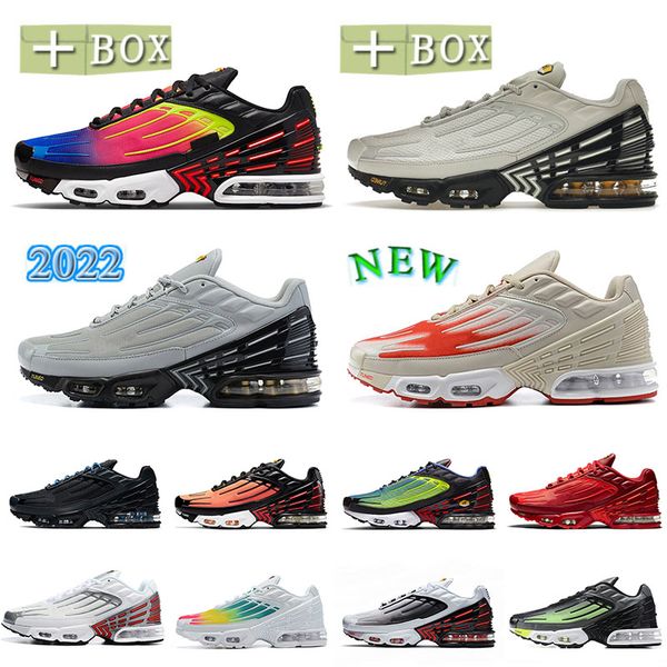 

2022 tn iii sneakers tuned 3 running shoes for mens womens outdoor hiking joggings sports sneaker bige red tiger black rainbow bone grey bla