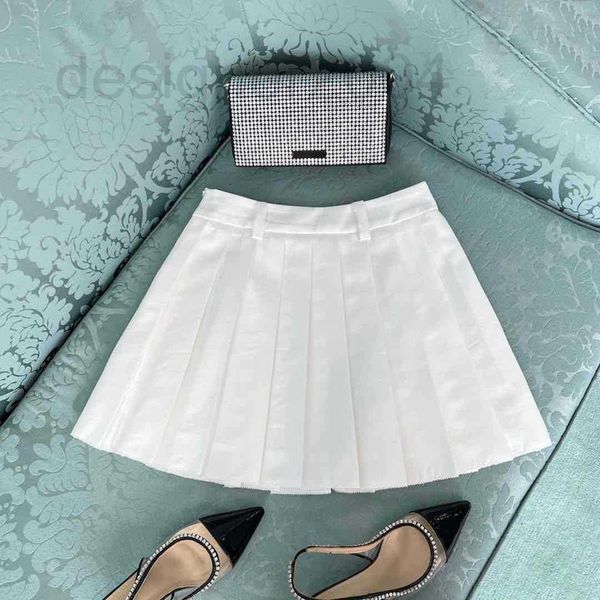 

skirts designer 2022 spring and summer new college style pure vigorous letter decorative fur frill pleated skirt zx8d, Black