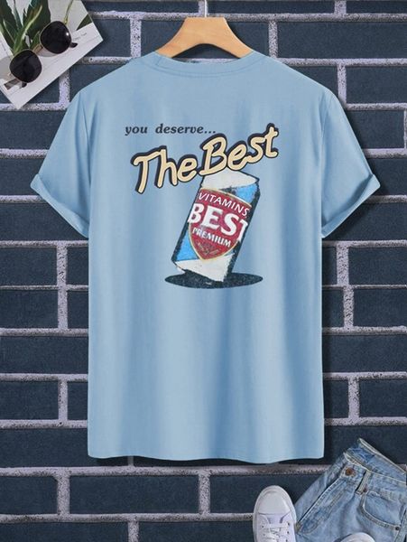 

men slogan graphic tee 88iz#, White;black