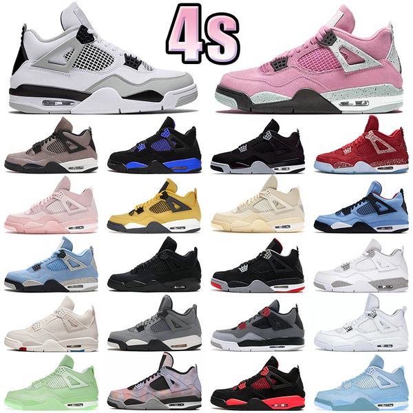 

military black 4 basketball shoes jumpman white oreo pure money canvas sail 4s sneakers infrared university pink sports trainers red thunder